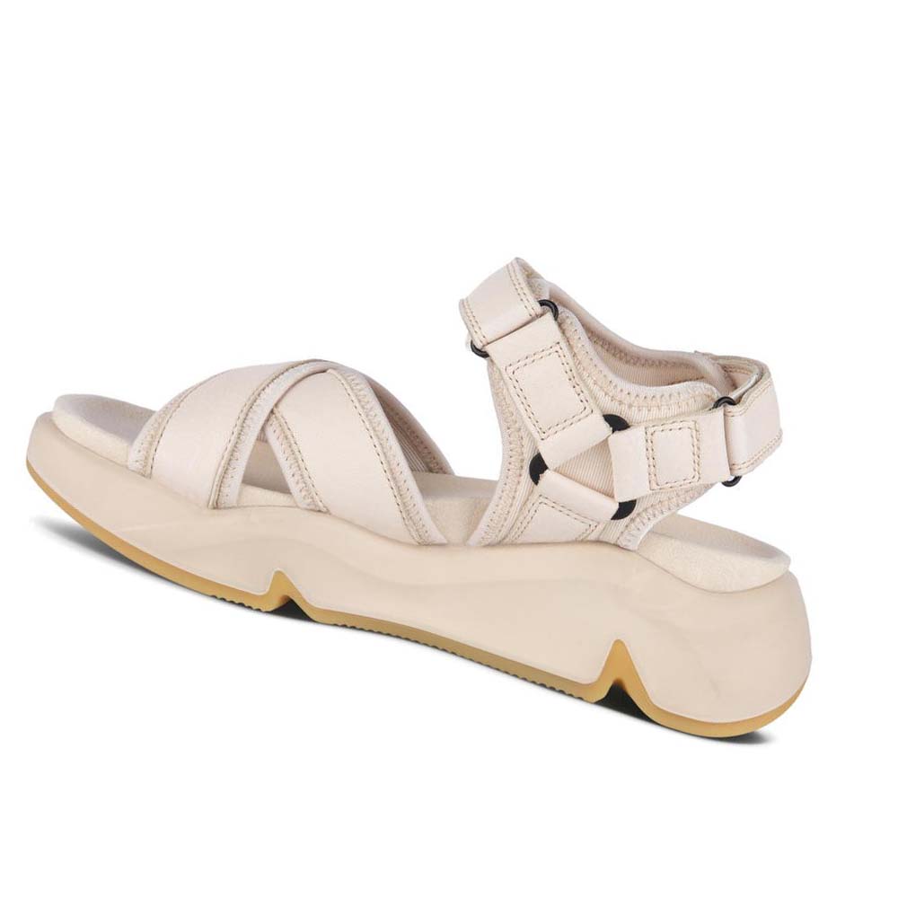 Women's Ecco Chunky Sport Sandals White | USA 165RVD